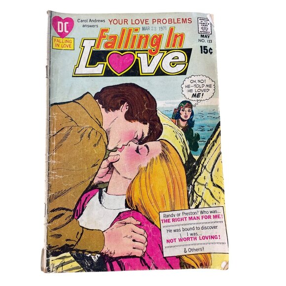 DC Comics Falling In Love #123 May 1971 Romance Vintage Issue Bagged Boarded - Picture 1 of 7